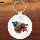 Chesapeake Bay Retriever-vlag Sleutelhanger (Voorkant)