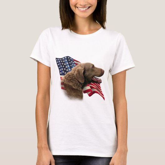 Chesapeake Bay Retriever-vlag T-shirt (Voorkant)