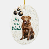 Chesapeake Bay Retriever Vreugde aan de Wereld Vak Keramisch Ornament (Voorkant)