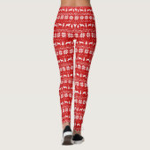 Chesapeake Bay Retrievers Chessie Honden Kerstmis Leggings (Achterkant)