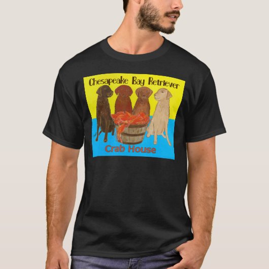 Chesapeake Bay Retriver Crabhouse T-shirt (Voorkant)