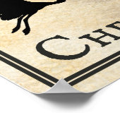 Chesapeake Bay Sailboat and Birds Sunset Poster (Hoek)