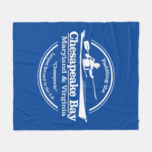 Chesapeake Bay (SK) Fleece Deken (Voorkant (Horizontaal))