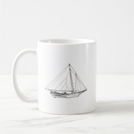 Chesapeake Bay Skipjack Sailboot Koffiemok