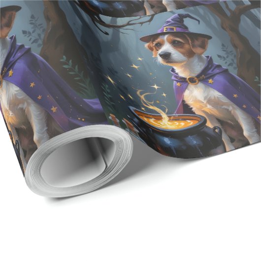 Chesapeake Bay Terrier grillige Halloween Cadeaupapier (Rol Hoek)