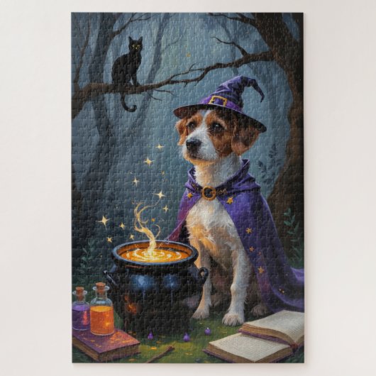 Chesapeake Bay Terrier grillige Halloween Legpuzzel (Verticaal)