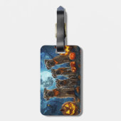 Chesapeake Bay Terrier Halloween Griezelig Bagagelabel (Achterkant verticaal)