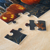 Chesapeake Bay Terrier Halloween Griezelig Legpuzzel (Zijkant)