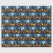 Chesapeake Bay Terrier Halloween Spooky Cadeaupapier (Vlak)