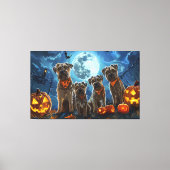 Chesapeake Bay Terrier Halloween Spooky Canvas Afdruk (Voorkant)