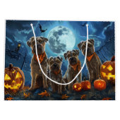 Chesapeake Bay Terrier Halloween Spooky Groot Cadeauzakje (Achterkant)