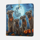 Chesapeake Bay Terrier Halloween Spooky Keramisch Ornament (Links)