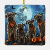 Chesapeake Bay Terrier Halloween Spooky Keramisch Ornament (Voorkant)