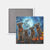 Chesapeake Bay Terrier Halloween Spooky Magneet (Voorkant / Achterkant)