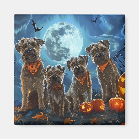 Chesapeake Bay Terrier Halloween Spooky Magneet (Voorkant)