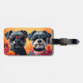 Chesapeake Bay Terrier Hart Rozen Valentijnsdag Bagagelabel (Achterkant horizontaal)