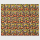 Chesapeake Bay Terrier Herfst Oogst Dankdag Cadeaupapier (Vlak)