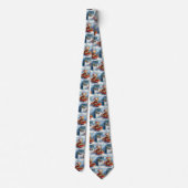 Chesapeake Bay Terrier-hond in slee Christmas Stropdas (Achterkant)