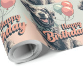 Chesapeake Bay Terriër Hond Kleurrijk Cadeaupapier (Rol Hoek)