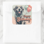 Chesapeake Bay Terriër Hond Kleurrijk Vierkante Sticker (Tas)