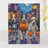 Chesapeake Bay Terrier Honden Halloween Kostuums Kaart (Gele Bloem)