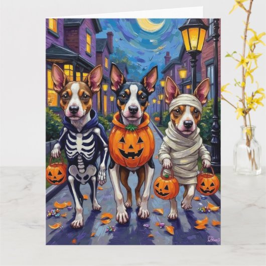 Chesapeake Bay Terrier Honden Halloween Kostuums Kaart (Gele Bloem)