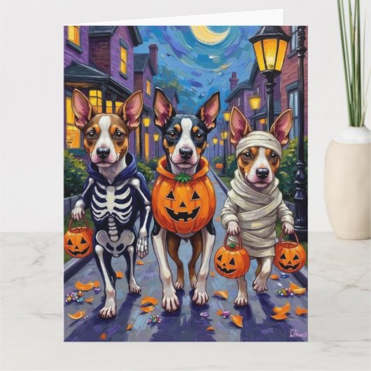 Chesapeake Bay Terrier Honden Halloween Kostuums Kaart (Voorkant)