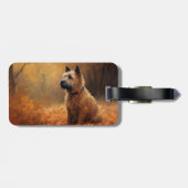 Chesapeake Bay Terrier in de herfst verlof Bagagelabel (Achterkant horizontaal)
