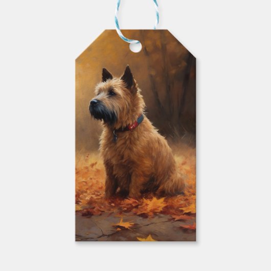 Chesapeake Bay Terrier in de herfst verlof Cadeaulabel (Voorkant)