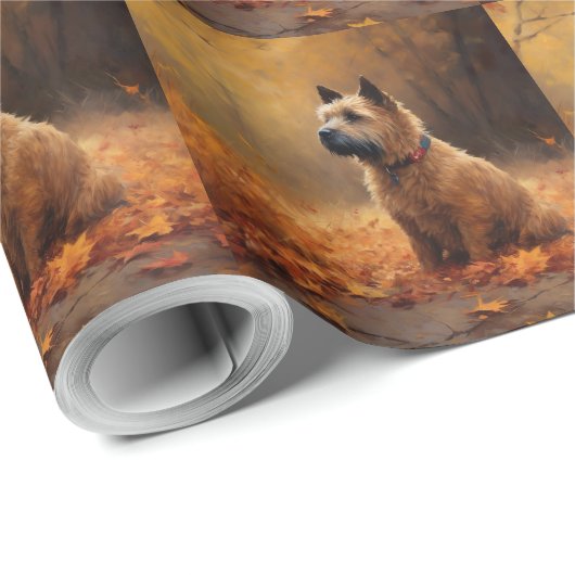 Chesapeake Bay Terrier in de herfst verlof Cadeaupapier (Rol Hoek)