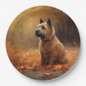 Chesapeake Bay Terrier in de herfst verlof Papieren Bordje (Voorkant)
