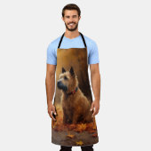 Chesapeake Bay Terrier in de herfst verlof Schort (Gedragen)