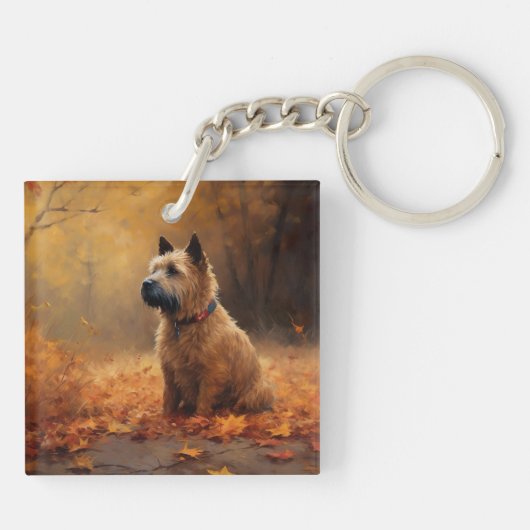 Chesapeake Bay Terrier in de herfst verlof Sleutelhanger (Achterkant)