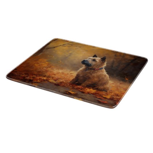 Chesapeake Bay Terrier in de herfst verlof Snijplank (Hoek)