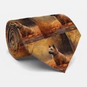 Chesapeake Bay Terrier in de herfst verlof Stropdas (Opgerold)