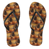 Chesapeake Bay Terrier in de herfst verlof Teenslippers (Voetbed)