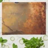 Chesapeake Bay Terrier in de herfst verlof Theedoek (Gevouwen)