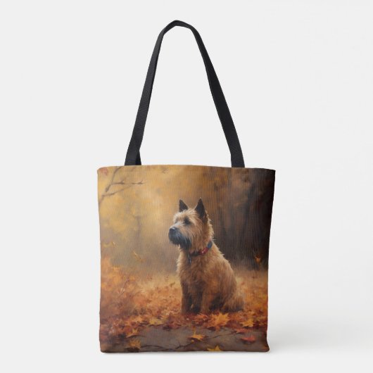 Chesapeake Bay Terrier in de herfst verlof Tote Bag (Achterkant)
