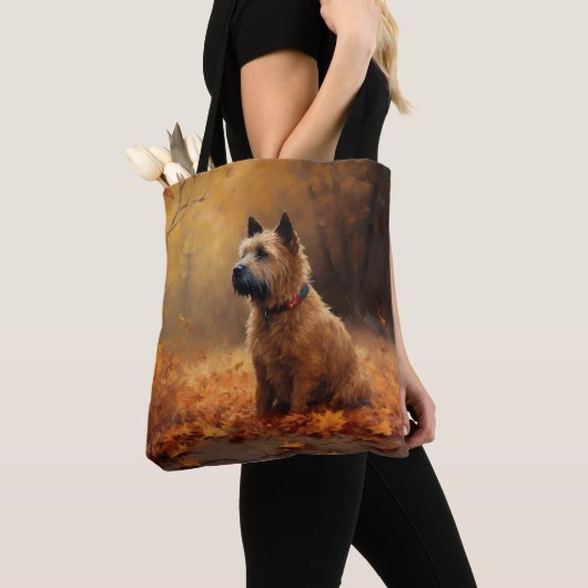 Chesapeake Bay Terrier in de herfst verlof Tote Bag (Dichtbij)