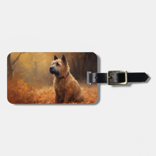 Chesapeake Bay Terrier in herfstblad Bagagelabel (Voorkant horizontaal)