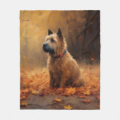 Chesapeake Bay Terrier in herfstblad Fleece Deken (Voorkant)