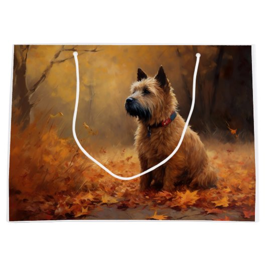 Chesapeake Bay Terrier in herfstblad Groot Cadeauzakje (Voorkant)