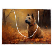 Chesapeake Bay Terrier in herfstblad Groot Cadeauzakje (Achterkant)