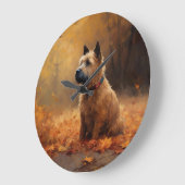 Chesapeake Bay Terrier in herfstblad Grote Klok (Hoek)