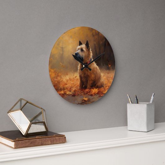 Chesapeake Bay Terrier in herfstblad Grote Klok (Kantoor)