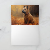 Chesapeake Bay Terrier in herfstblad Kaart (Binnen)