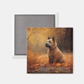Chesapeake Bay Terrier in herfstblad             Magneet (Voorkant / Achterkant)