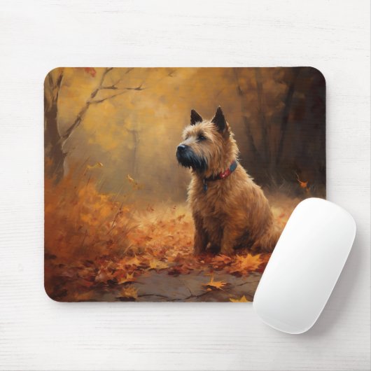 Chesapeake Bay Terrier in herfstblad Muismat (Met muis)