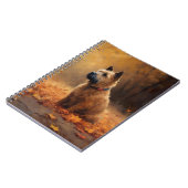 Chesapeake Bay Terrier in herfstblad Notitieboek (Linkerzijde)