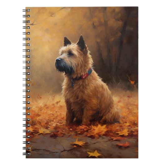 Chesapeake Bay Terrier in herfstblad Notitieboek (Voorkant)